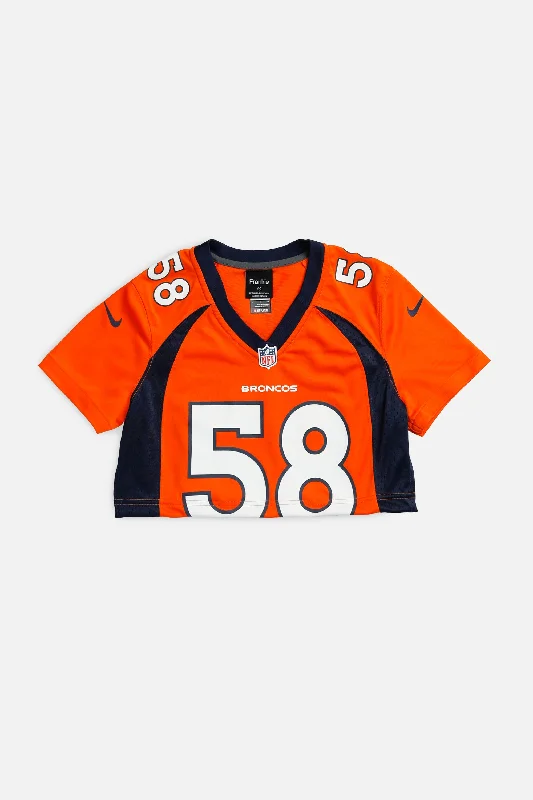 Rework Crop Broncos NFL Jersey - XS