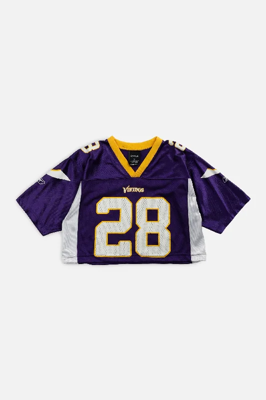 Rework Crop Minnesota Vikings NFL Jersey - S