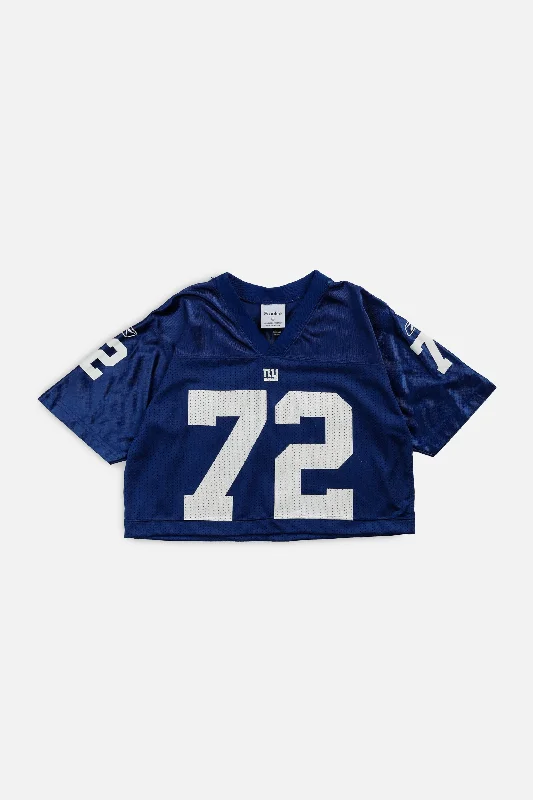 Rework Crop NY Giants NFL Jersey - XS