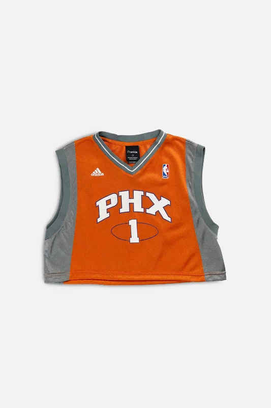 Rework Phoenix Suns NBA Crop Jersey - L