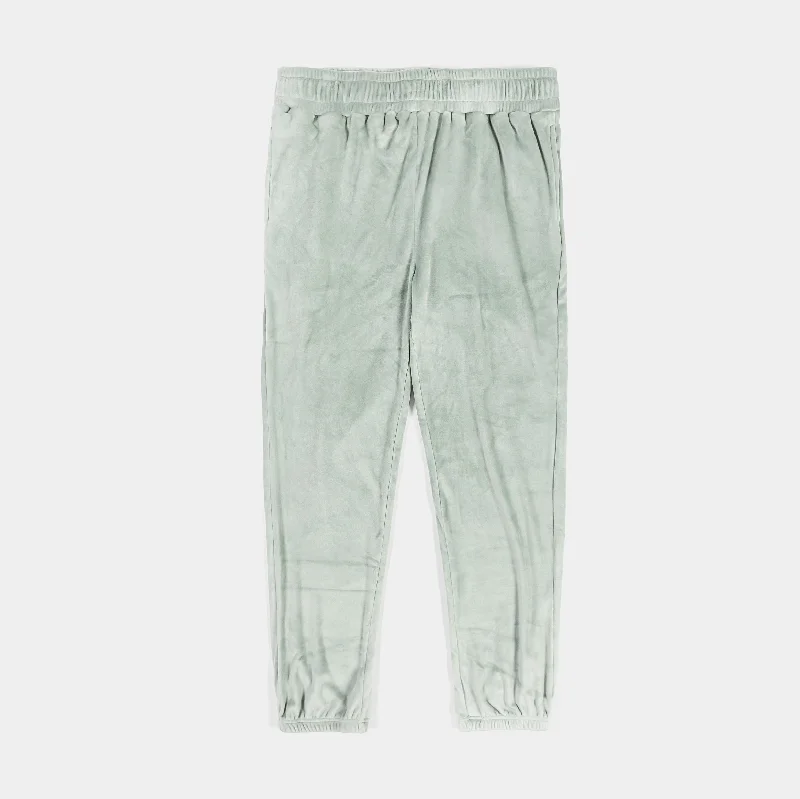 Solei Velour Jogger Womens Pants (Sage)