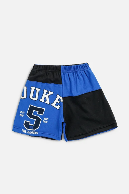 Unisex Rework Duke University Basketball Patchwork Tee Shorts - XS