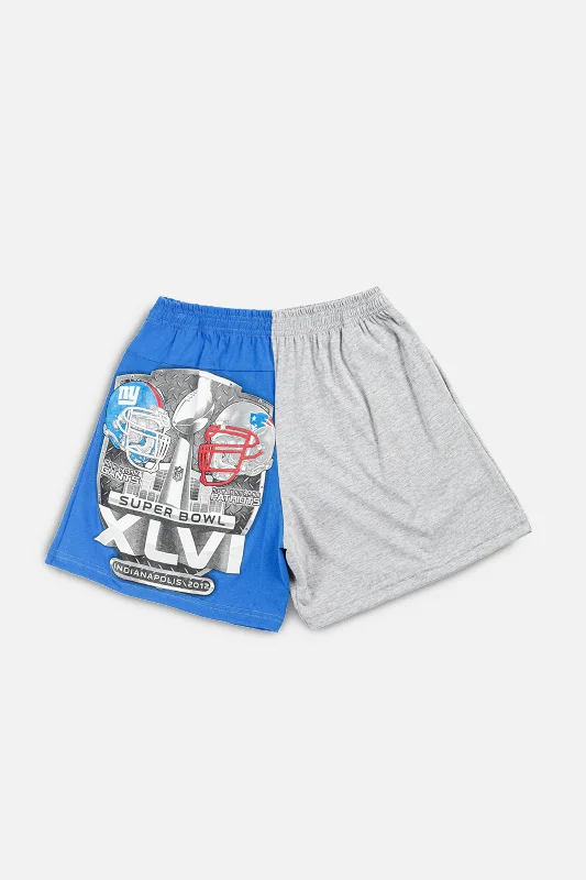 Unisex Rework 2012 Superbowl NFL Tee Shorts - M